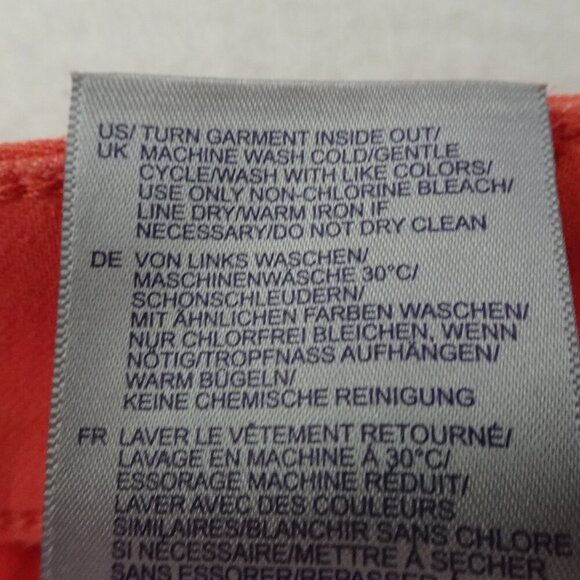 NYDJ Cropped Jeans Women's Plus Size 18W Pink Coral Denim Marilyn Straight - Picture 13 of 13